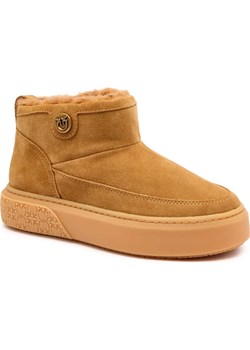 Pinko Skórzane śniegowce YOKO 22 | shearling ze sklepu Gomez Fashion Store w kategorii Śniegowce damskie - zdjęcie 185378480