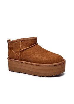 UGG Skórzane śniegowce W CLASSIC ULTRA MINI | z dodatkiem wełny ze sklepu Gomez Fashion Store w kategorii Śniegowce damskie - zdjęcie 185378572