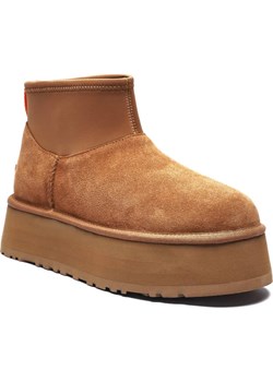 UGG Skórzane śniegowce Classic Mini Dipper | z dodatkiem wełny ze sklepu Gomez Fashion Store w kategorii Śniegowce damskie - zdjęcie 185378641