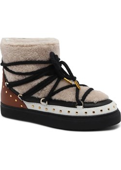 INUIKII Skórzane śniegowce CURLY ROCK | z dodatkiem wełny ze sklepu Gomez Fashion Store w kategorii Śniegowce damskie - zdjęcie 185378704