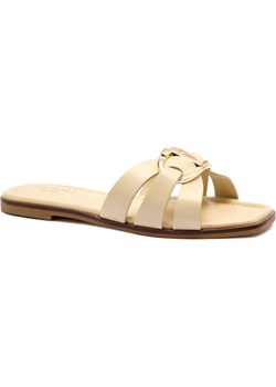 TWINSET Skórzane klapki ze sklepu Gomez Fashion Store w kategorii Klapki damskie - zdjęcie 185378711