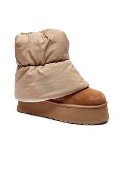 UGG Skórzane śniegowce MINI DIPPER PUFFER | z dodatkiem wełny ze sklepu Gomez Fashion Store w kategorii Śniegowce damskie - zdjęcie 185378733