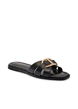 TWINSET Skórzane klapki ze sklepu Gomez Fashion Store w kategorii Klapki damskie - zdjęcie 185378740