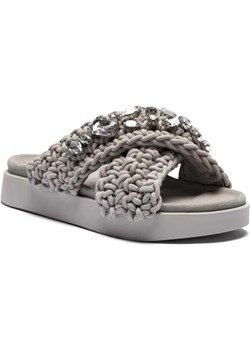 INUIKII Klapki WOVEN STONES | z dodatkiem skóry ze sklepu Gomez Fashion Store w kategorii Klapki damskie - zdjęcie 185378744