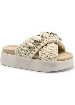 INUIKII Klapki WOVEN STONES PLATFORM | z dodatkiem skóry ze sklepu Gomez Fashion Store w kategorii Klapki damskie - zdjęcie 185378771