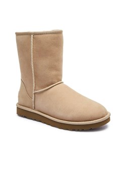 UGG Skórzane śniegowce W CLASSIC SHORT II | z dodatkiem wełny ze sklepu Gomez Fashion Store w kategorii Śniegowce damskie - zdjęcie 185378843