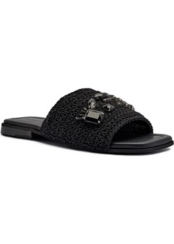 INUIKII Klapki WOVEN STRAP STONES | z dodatkiem skóry ze sklepu Gomez Fashion Store w kategorii Klapki damskie - zdjęcie 185378883
