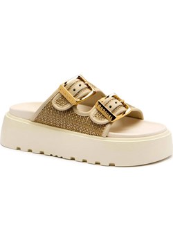 Casadei Klapki ARUBA BAMBU | z dodatkiem skóry ze sklepu Gomez Fashion Store w kategorii Klapki damskie - zdjęcie 185378913