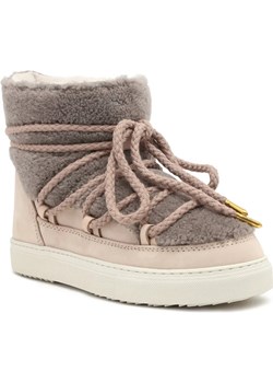 INUIKII Skórzany śniegowce CURLY | z dodatkiem wełny ze sklepu Gomez Fashion Store w kategorii Śniegowce damskie - zdjęcie 185378991
