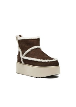 INUIKII Skórzane śniegowce Inuikii X Coccinelle Classic Low Shearling | z dodatkiem wełny ze sklepu Gomez Fashion Store w kategorii Śniegowce damskie - zdjęcie 185379180