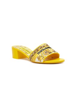 Dolce & Gabbana Klapki na słupku | z dodatkiem skóry ze sklepu Gomez Fashion Store w kategorii Klapki damskie - zdjęcie 185379182
