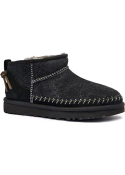 UGG Skórzane śniegowce W CLASSIC ULTRA MINI BIARRITZ | z dodatkiem wełny ze sklepu Gomez Fashion Store w kategorii Śniegowce damskie - zdjęcie 185379241