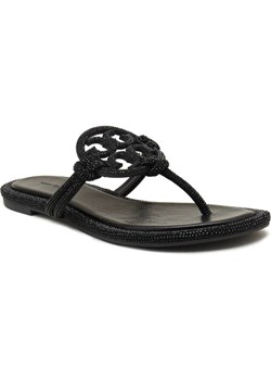 TORY BURCH Skórzane japonki MILLER KNOTTED PAVE ze sklepu Gomez Fashion Store w kategorii Klapki damskie - zdjęcie 185379264