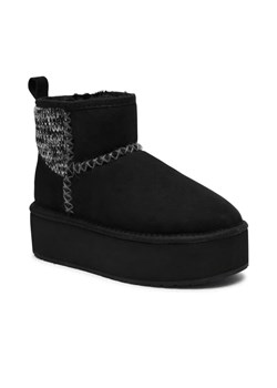 EMU Australia Skórzane śniegowce Stinger Knit Flatform | z dodatkiem wełny ze sklepu Gomez Fashion Store w kategorii Śniegowce damskie - zdjęcie 185379284