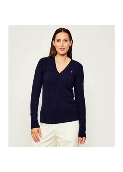 POLO RALPH LAUREN Wełniany sweter KIMBERLY | Slim Fit | z dodatkiem kaszmiru ze sklepu Gomez Fashion Store w kategorii Swetry damskie - zdjęcie 185379374