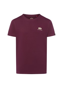 Alpha Industries T-shirt Mężczyźni Bawełna bakłażanowy jednolity ze sklepu vangraaf w kategorii T-shirty męskie - zdjęcie 185384681