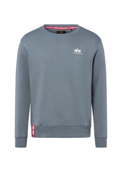 Alpha Industries Męska bluza nierozpinana Mężczyźni Bawełna niebieski jednolity ze sklepu vangraaf w kategorii Bluzy męskie - zdjęcie 185384684