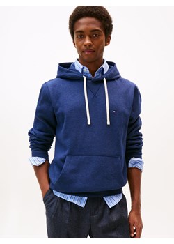 Tommy Hilfiger Męski sweter z kapturem Mężczyźni Materiał dresowy indygo jednolity ze sklepu vangraaf w kategorii Bluzy męskie - zdjęcie 185384690