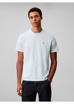 Calvin Klein Jeans Koszulka męska Mężczyźni Bawełna jasnoniebieski jednolity ze sklepu vangraaf w kategorii T-shirty męskie - zdjęcie 185384692