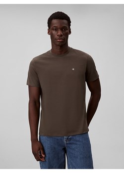 Calvin Klein Jeans Koszulka męska Mężczyźni Bawełna brązowy jednolity ze sklepu vangraaf w kategorii T-shirty męskie - zdjęcie 185384693