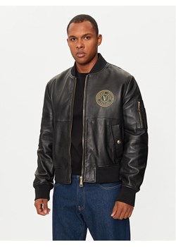 Versace Jeans Couture Kurtka skórzana 77GAVP06 Czarny Regular Fit ze sklepu MODIVO w kategorii Kurtki męskie - zdjęcie 185384940