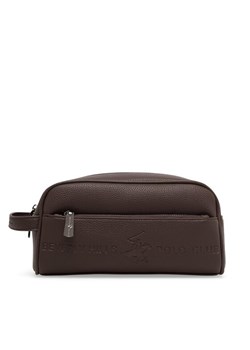 Kosmetyczka Beverly Hills Polo Club KON-008-SS24 Brązowy ze sklepu eobuwie.pl w kategorii Kosmetyczki - zdjęcie 185387482