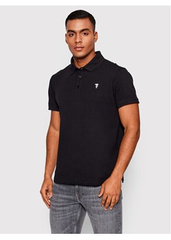Trussardi Polo Piquet 52T00597 Czarny Regular Fit ze sklepu MODIVO w kategorii T-shirty męskie - zdjęcie 185387941