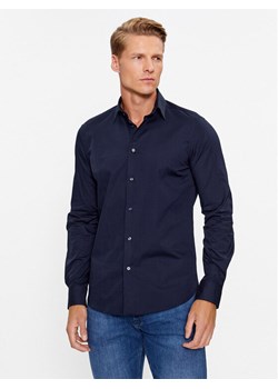Sisley Koszula 5CNX5QL19 Granatowy Slim Fit ze sklepu MODIVO w kategorii Koszule męskie - zdjęcie 185387962