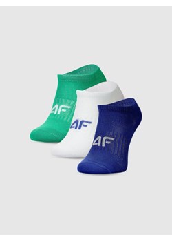 Chłopięce skarpetki za kostkę (3-pack) 4F 4FJWMM00USOCM498 - multikolor ze sklepu Sportstylestory.com w kategorii Skarpetki dziecięce - zdjęcie 185389530