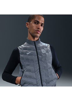 Męski bezrękawnik piłkarski Nike Therma-FIT ADV Paris Saint-Germain Running Division - Szary ze sklepu Nike poland w kategorii Kamizelki męskie - zdjęcie 185389631
