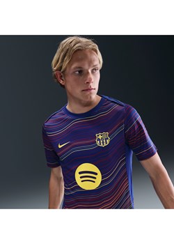 Męska przedmeczowa koszulka piłkarska z krótkim rękawem Nike Dri-FIT FC Barcelona Academy Pro (wersja domowa) - Niebieski ze sklepu Nike poland w kategorii T-shirty męskie - zdjęcie 185389642