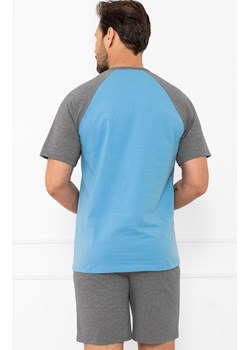 Krótka piżama męska niebiesko-szara Aleksander, Kolor niebiesko-szary, Rozmiar M, Italian Fashion - id: 213106 - marki Italian Fashion - 185389782 Krótka piżama męska niebiesko-szara Aleksander, Kolor niebiesko-szary, Rozmiar M, Italian Fashion ze sklepu Primodo w kategorii Piżamy męskie - zdjęcie 185389782