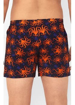 Luźne bokserki męskie Oskar, Kolor granatowy-wzór, Rozmiar S, Italian Fashion ze sklepu Intymna w kategorii Majtki męskie - zdjęcie 185390061