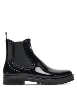 Kalosze HUGO Tabita Rain Bootie 50498397 Czarny ze sklepu eobuwie.pl w kategorii Kalosze damskie - zdjęcie 185390383