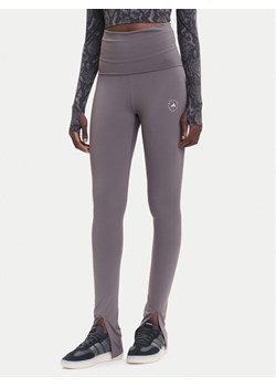 adidas by Stella McCartney Legginsy True Strength JX4321 Szary Slim Fit ze sklepu MODIVO w kategorii Spodnie damskie - zdjęcie 185391183