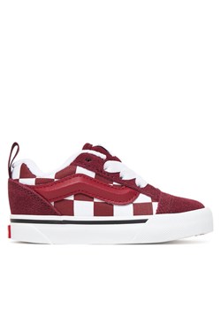 Vans Sneakersy Knu Skool Elastic Lace VN000D0KBRD1 Bordowy ze sklepu MODIVO w kategorii Buty sportowe dziecięce - zdjęcie 185391193