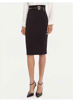 Elisabetta Franchi Spódnica ołówkowa GO-130-56E2 Czarny Regular Fit ze sklepu MODIVO w kategorii Spódnice - zdjęcie 185391233