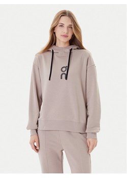 On Bluza Club Hoodie 1WE1004 Beżowy Relaxed Fit ze sklepu MODIVO w kategorii Bluzy damskie - zdjęcie 185391242
