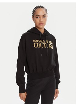 Versace Jeans Couture Bluza 79HAIT02 CF01T Czarny Regular Fit ze sklepu MODIVO w kategorii Bluzy damskie - zdjęcie 185391254