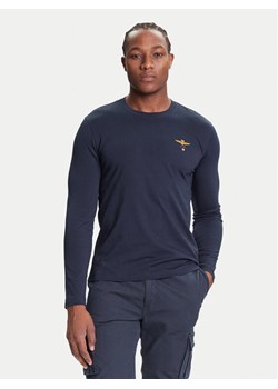 Aeronautica Militare Longsleeve 252TS2390UJ00372 Granatowy Regular Fit ze sklepu MODIVO w kategorii T-shirty męskie - zdjęcie 185391290