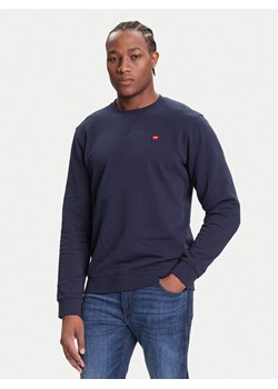 Wrangler Bluza Sign Off 112350534 Granatowy Regular Fit ze sklepu MODIVO w kategorii Bluzy męskie - zdjęcie 185391310