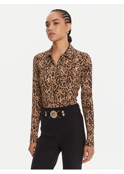 Just Cavalli Koszula 79PAL228 JS496 Brązowy Slim Fit ze sklepu MODIVO w kategorii Koszule damskie - zdjęcie 185391394