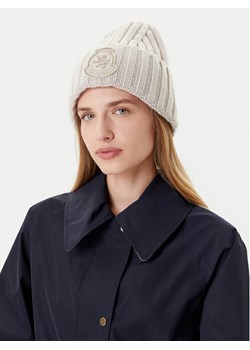 Tommy Hilfiger Czapka Th Crest Fluffy AW0AW18210 Écru ze sklepu MODIVO w kategorii Czapki zimowe damskie - zdjęcie 185391413