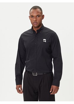 KARL LAGERFELD Koszula 605911 554671 Czarny Slim Fit ze sklepu MODIVO w kategorii Koszule męskie - zdjęcie 185391440