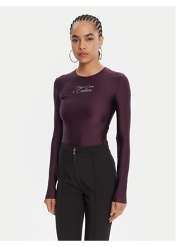 Versace Jeans Couture Body 79HAM2A1 N0008 Fioletowy Slim Fit ze sklepu MODIVO w kategorii Bluzki damskie - zdjęcie 185391454