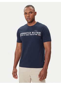 Aeronautica Militare T-Shirt 252TS1942UJ00538 Granatowy Regular Fit ze sklepu MODIVO w kategorii T-shirty męskie - zdjęcie 185391473