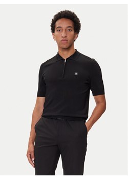HUGO Polo Sayfong-4 50542750 Czarny Regular Fit ze sklepu MODIVO w kategorii T-shirty męskie - zdjęcie 185391543