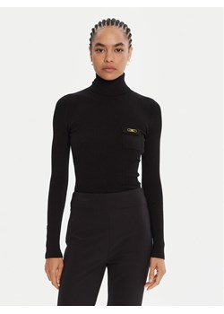 Elisabetta Franchi Golf MK-11B-56E2-V290 Czarny Slim Fit ze sklepu MODIVO w kategorii Swetry damskie - zdjęcie 185391593