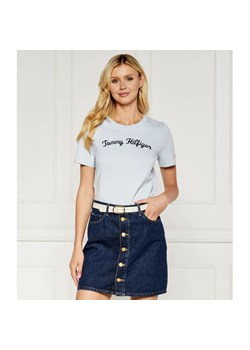 Tommy Hilfiger T-shirt | Regular Fit ze sklepu Gomez Fashion Store w kategorii Bluzki damskie - zdjęcie 185394000