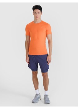 Męskie spodenki do biegania 4F 4FWSS25TFSHM0880 - granatowe ze sklepu Sportstylestory.com w kategorii Spodenki męskie - zdjęcie 185395351